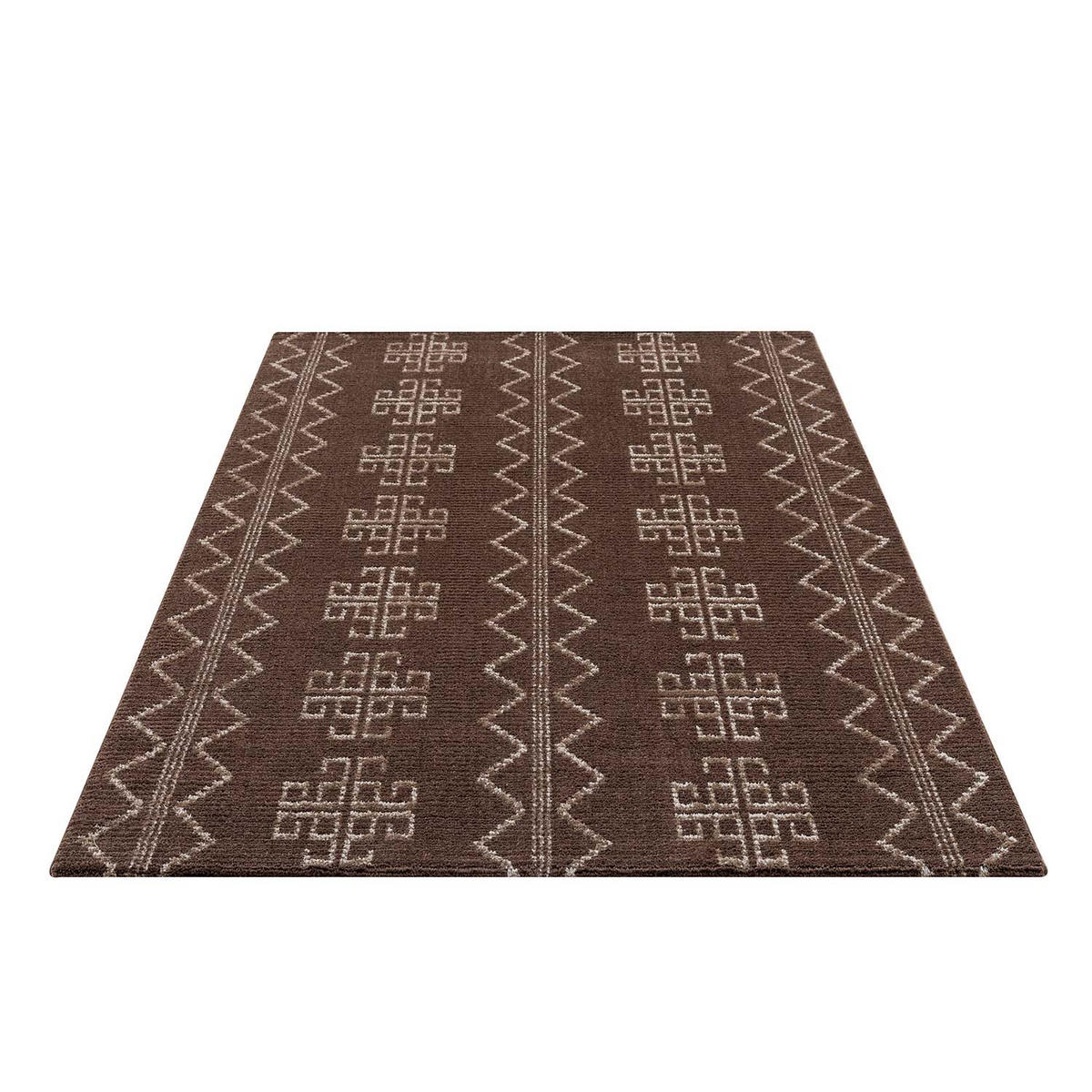 KURZFLOR-TEPPICH April 0608 Braun 140x200 cm - Braun, Textil (140/200cm) - carpet city