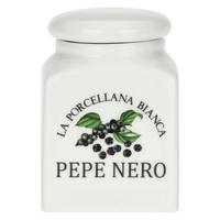 VORRATSDOSE Pepe Nero 0,175 l - Multicolor, Keramik (7/6.5/10cm) - La Porcellana Bianca