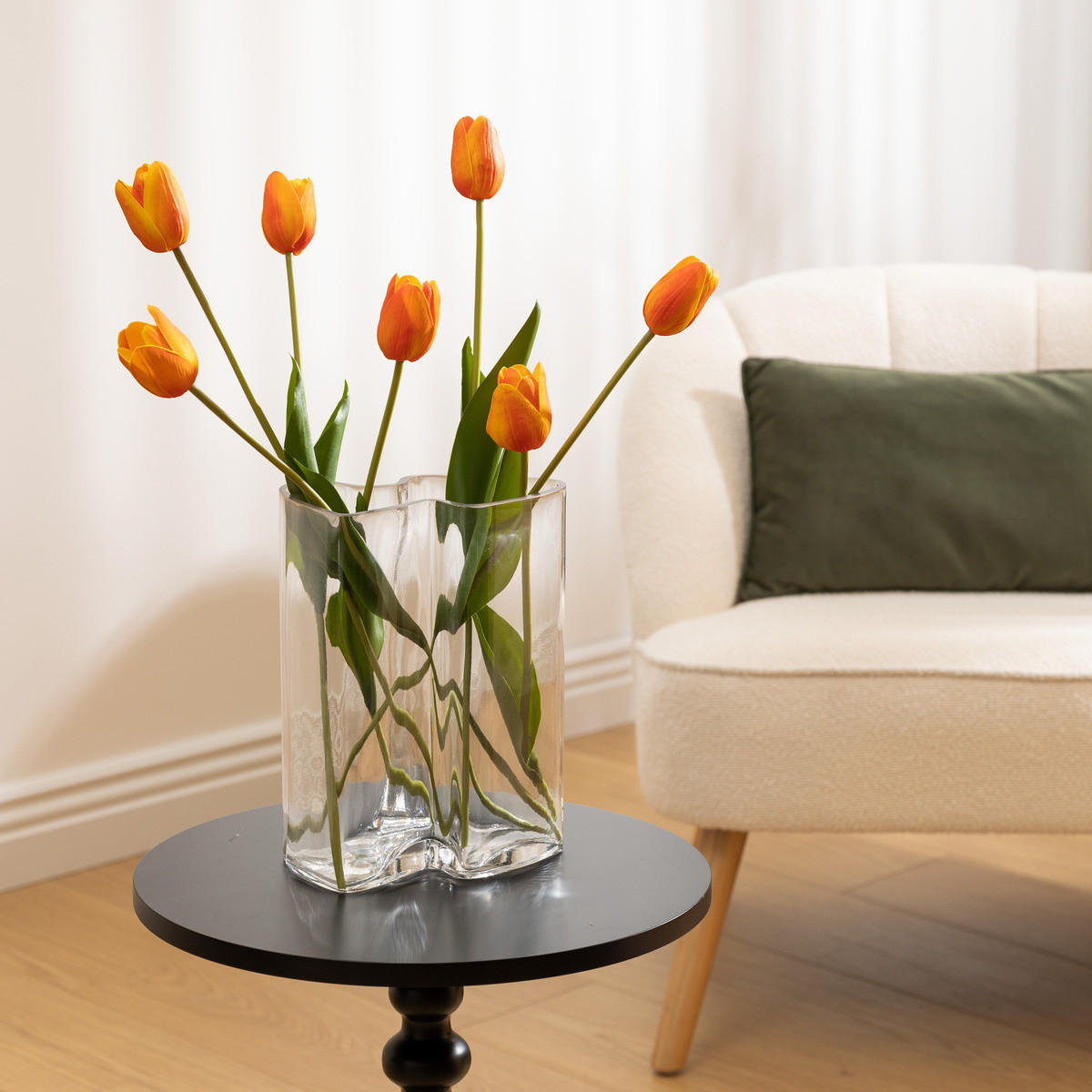 GLASVASE Kade 19/11,5/25 cm - Transparent, Glas (25cm) - Atmosphera Createur d´interieur