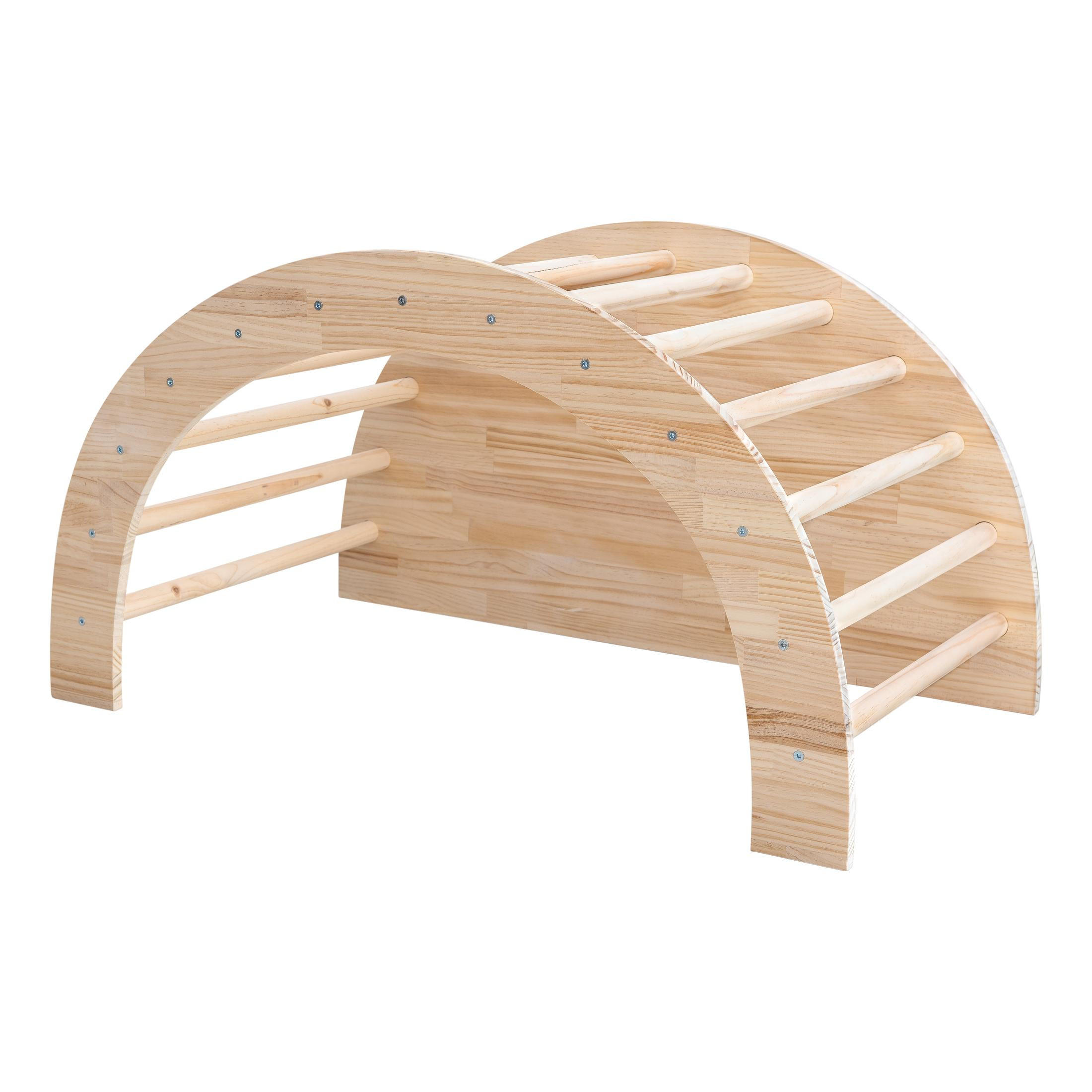 MONTESSORI-LERNBOGEN aus massivem Kiefernholz FIT ARCH - Beige, Holz (60/60/100cm) - RNT By Really Nice Things