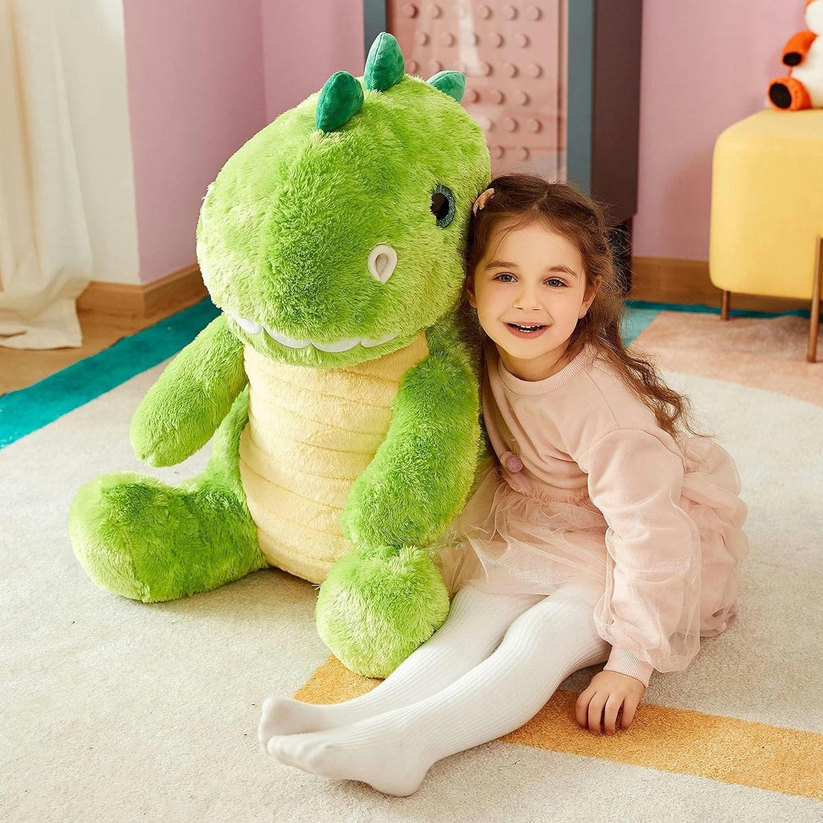 STOFFTIER Dinosaurier 60 cm - Grün, Textil (38/60cm)