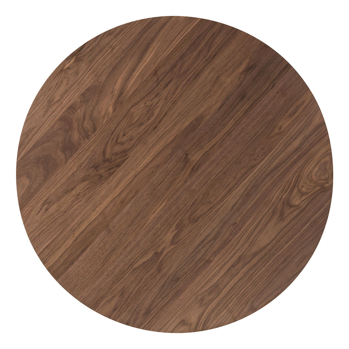 ESSTISCH - Gummibaum teilmassiv / Walnuss - Walnussfarben, Holz/Holzwerkstoff (120/120/75cm) - home24