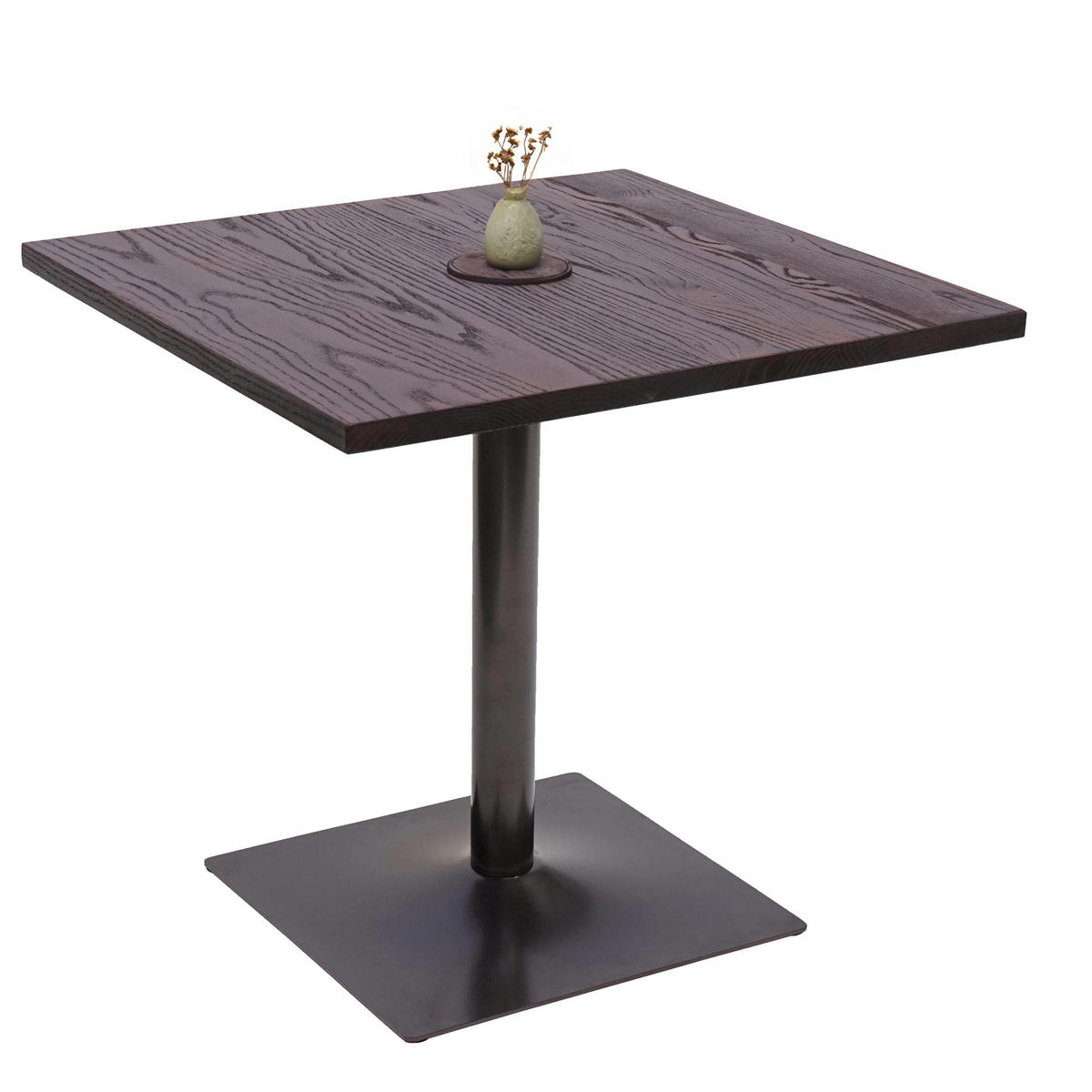 BISTROTISCH eckig Dunkelbraun - Dunkelbraun, Holz (80/80/75cm) - MCW
