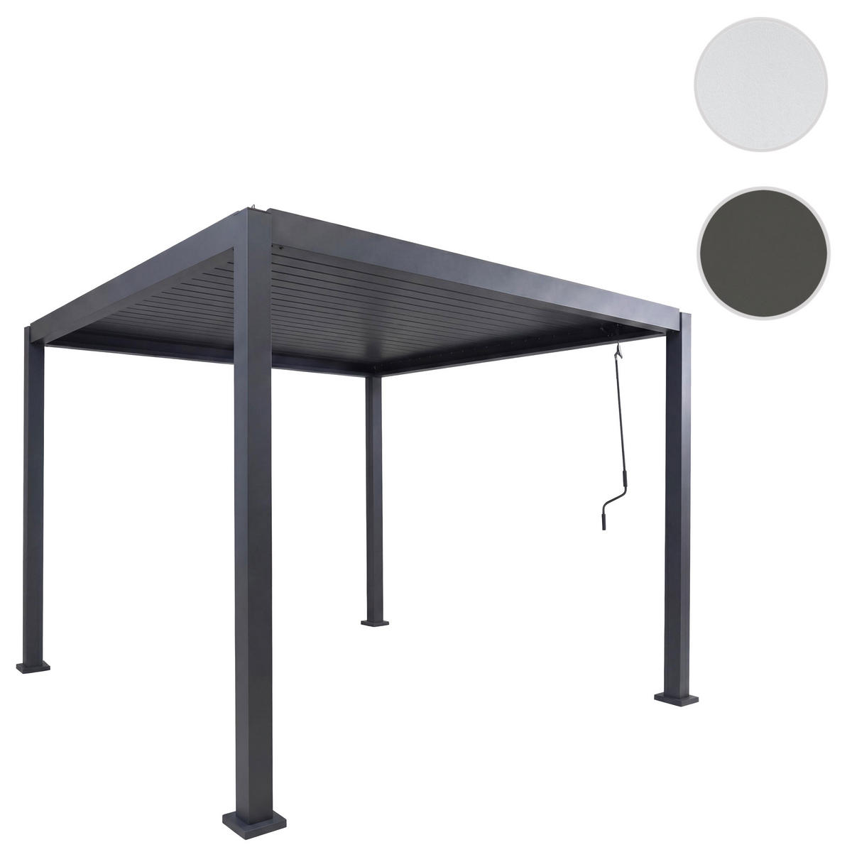 PERGOLA Anthrazit - Anthrazit, Metall (302/235/302cm) - MCW