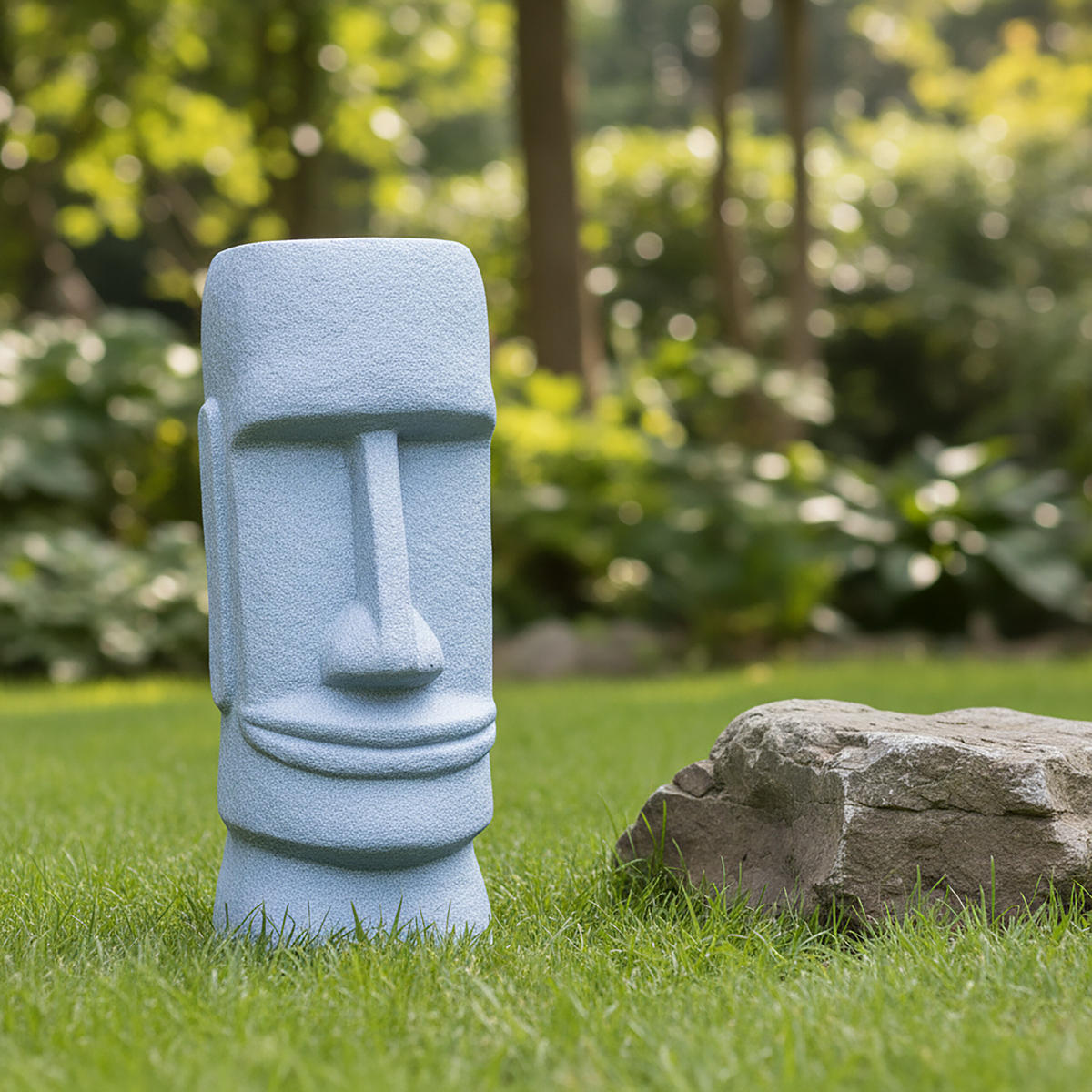 MOAISOCHA - sivá, plast (20/47/18cm) - Relaxdays