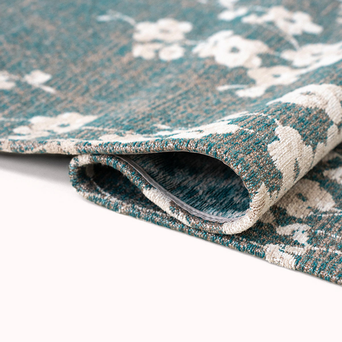 TEPPICH Lake Blue Sakura 80/150 cm - Blau, Kunststoff/Textil (80/150cm) - Louis De Poortere