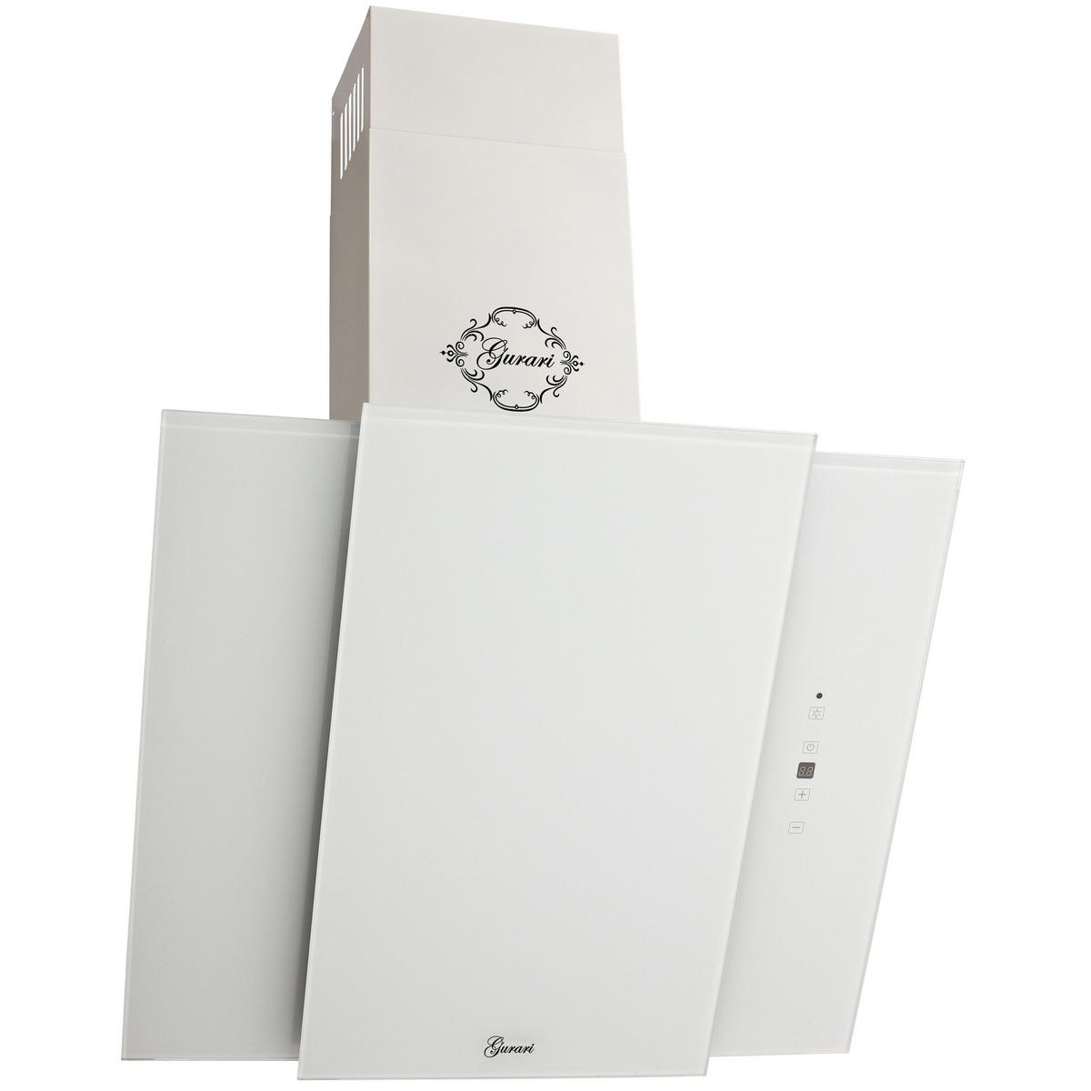 DUNSTABZUGSHAUBE GCH S 171 60 WH Prime + Umluftset, 60 cm Weiß - Weiß, Metall (60/102.5/40.5cm) - Gurari