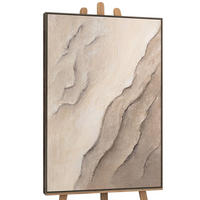 GEMÄLDE Spuren der Zeit Abstraktion Schattenfugenrahmen Grau 120x80 cm - Grau, Holz (120/4cm) - YS-art gallery