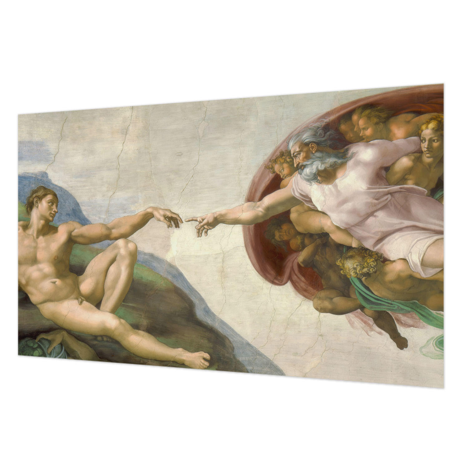FOTOTAPETE 416x254 cm - Spiritueller Kontakt - Beige, Textil (416/254cm) - Wallfluent