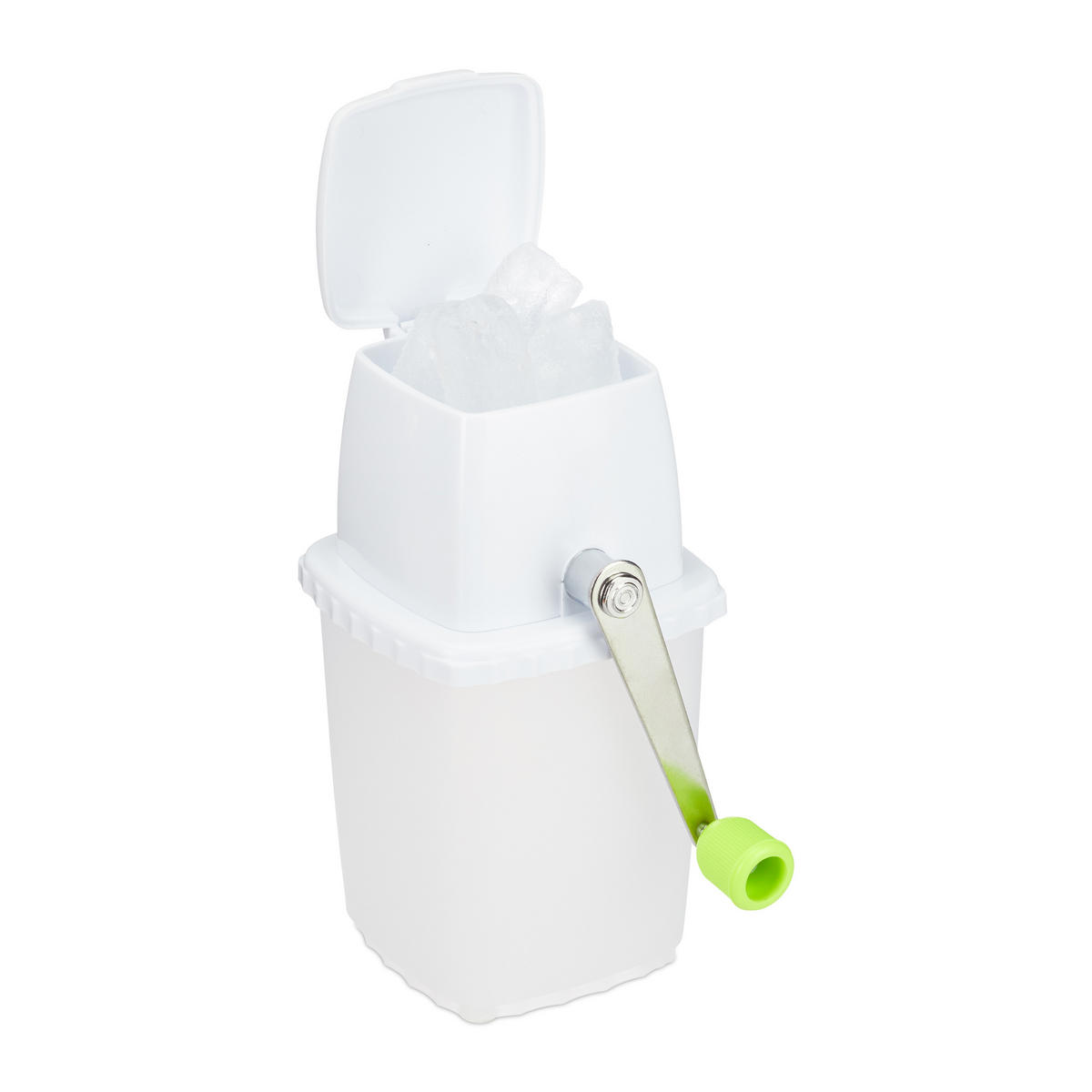 DRVIČ ľadu - biela, kov/plast (16/23.5/12.5cm) - Relaxdays