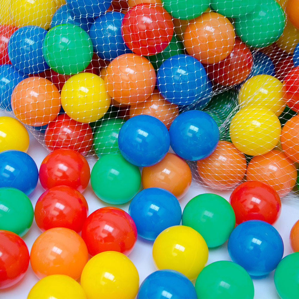 BÄLLEBAD-BÄLLE 200 Stück, bunt, 6 cm - Multicolor, Kunststoff (1/1/1cm) - Littletom