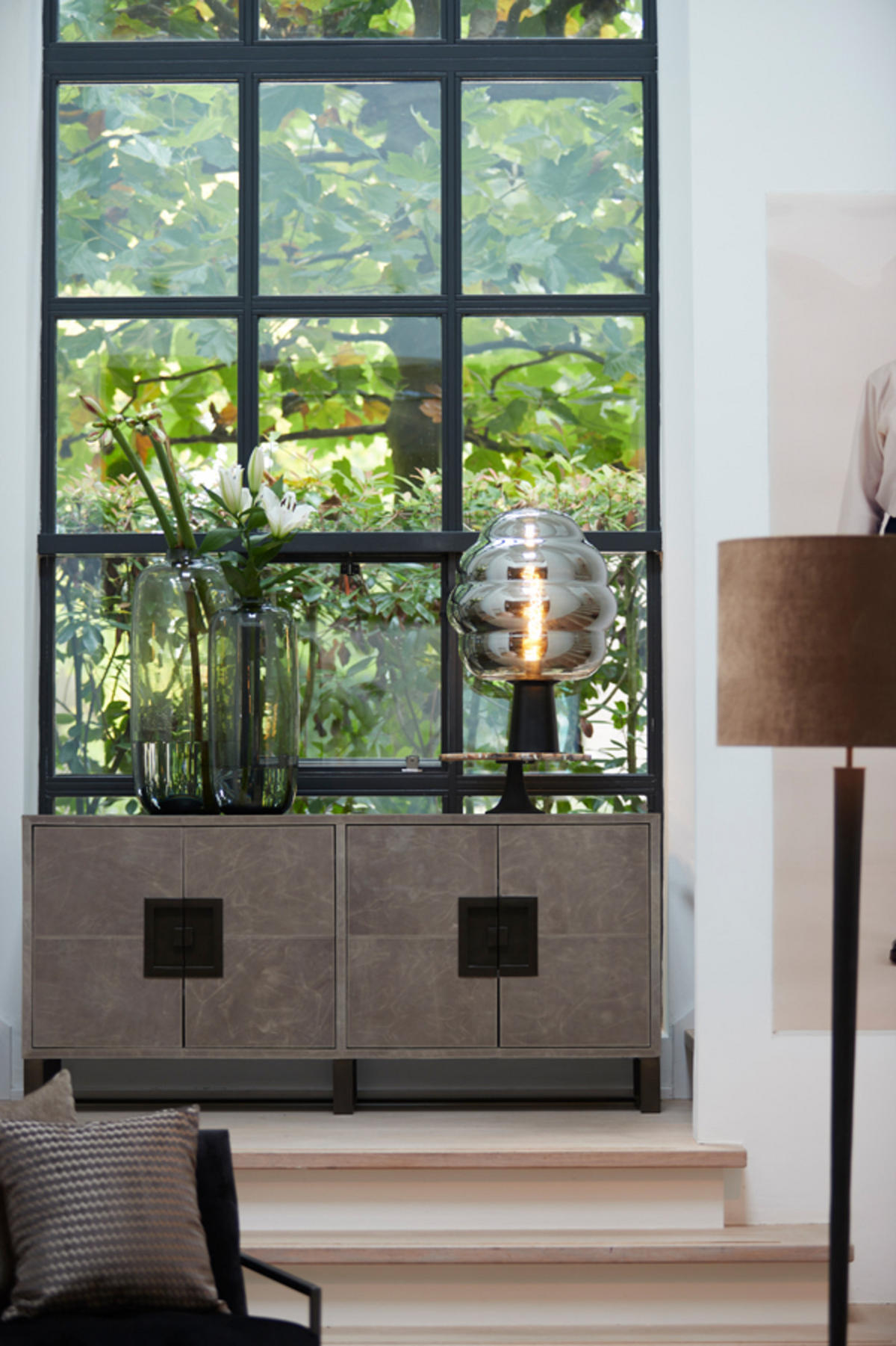 LAMPENSCHIRM Lubis Braun Ø50/38 cm - Braun, Textil (50/50/38cm) - Light & Living