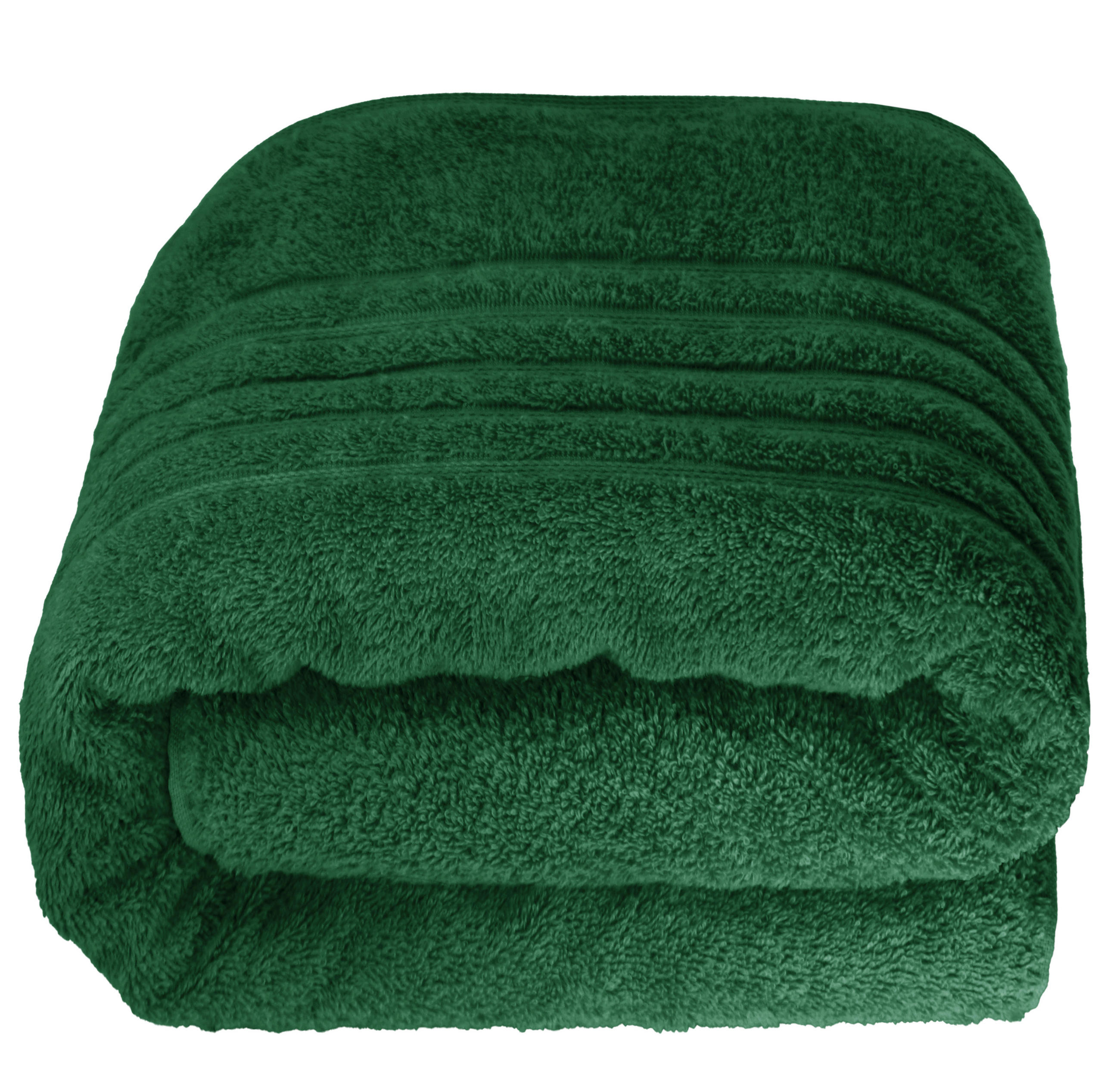 BADETUCH London Tannen Grün 100x200 cm - Waldgrün, Textil (100/200cm) - Lashuma