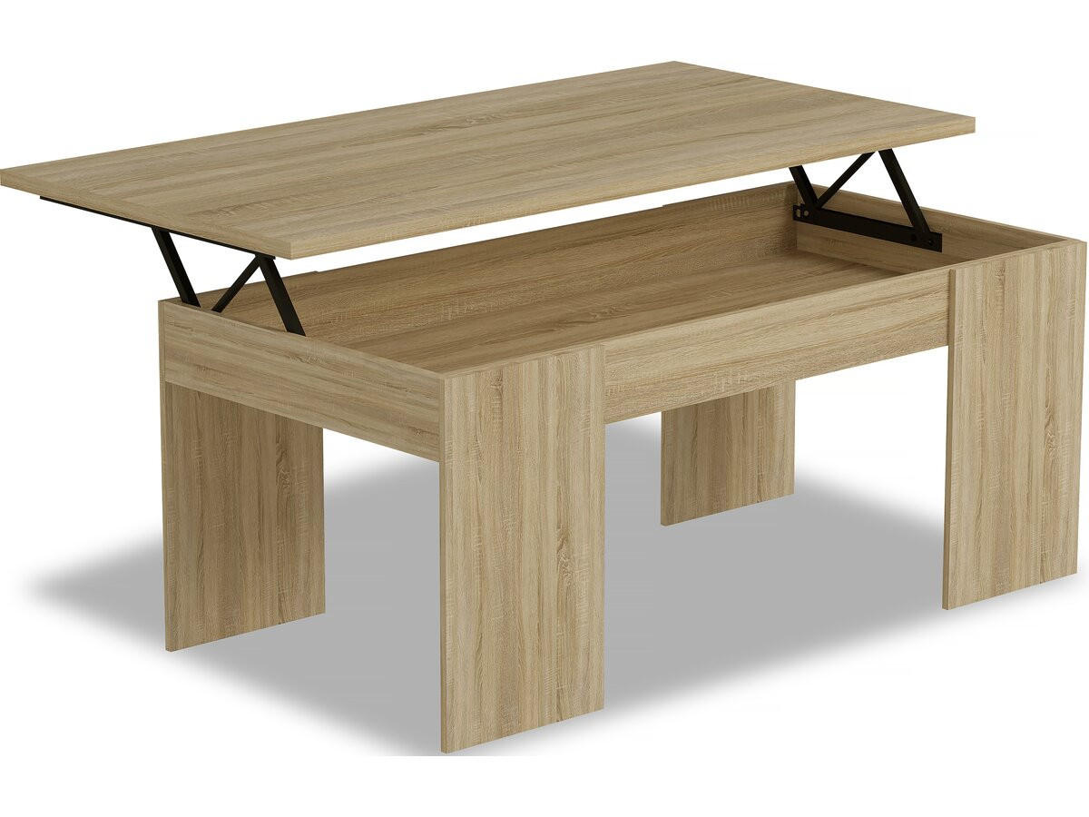 COUCHTISCH diana Eiche - Braun, Holzwerkstoff (102/50/43cm) - Habitat Garten