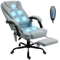 CHEFSESSEL DE-11832 7-Punkt-Massage & 155° Neigung Grau - Grau, Metall (79/121/67cm) - ComfortXL