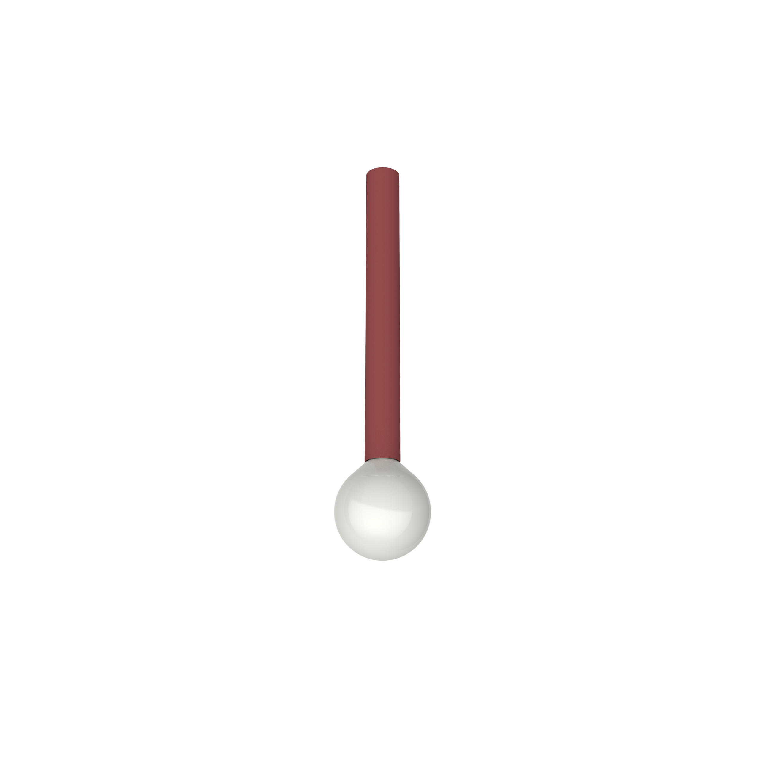 DECKENLEUCHTE Puro H40 - Rot, Metall (6/6/40cm) - Lumicom