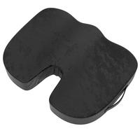 SITZKISSEN aus Memoryschaum (Schwarz) - Schwarz, Kunststoff (45/36/7cm) - Intirilife