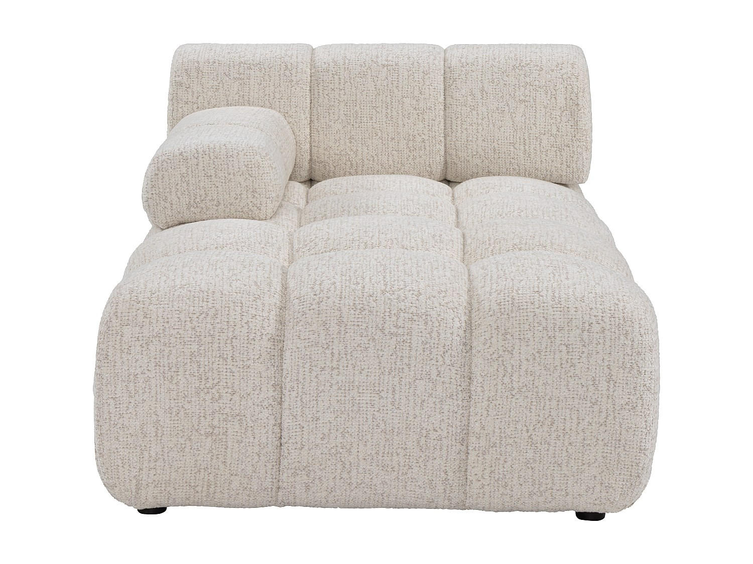 RECAMIERE ohne Schlaffunktion - 1 Person - stoff - beige Facivil - Beige, Textil (94/70/156cm) - Vente-Unique