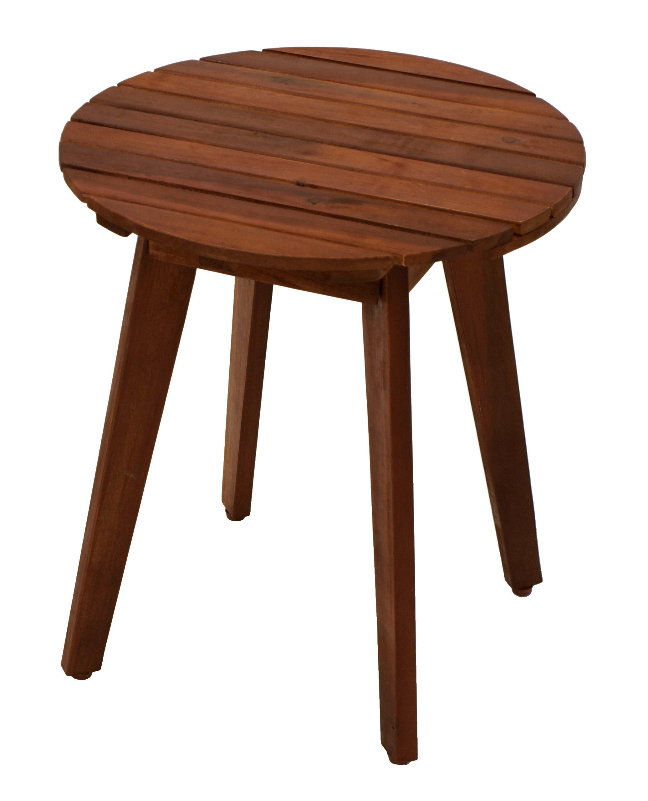 BEISTELLTISCH Plymouth - Gartentisch 40cm rund - Akazie geölt - Braun, Holz (40/40/50cm) - TPFGarden
