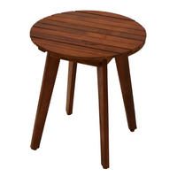 BEISTELLTISCH Plymouth - Gartentisch 40cm rund - Akazie geölt - Braun, Holz (40/40/50cm) - TPFGarden