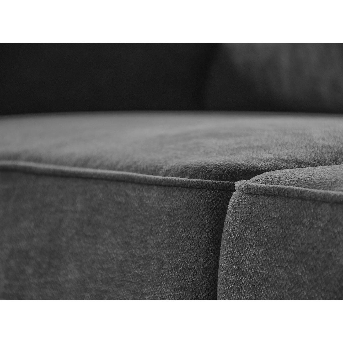 ECKSOFA Parma ohne Schlaffunktion grau rechts - Schwarz/Grau, Textil (314/224cm) - Beautysofa