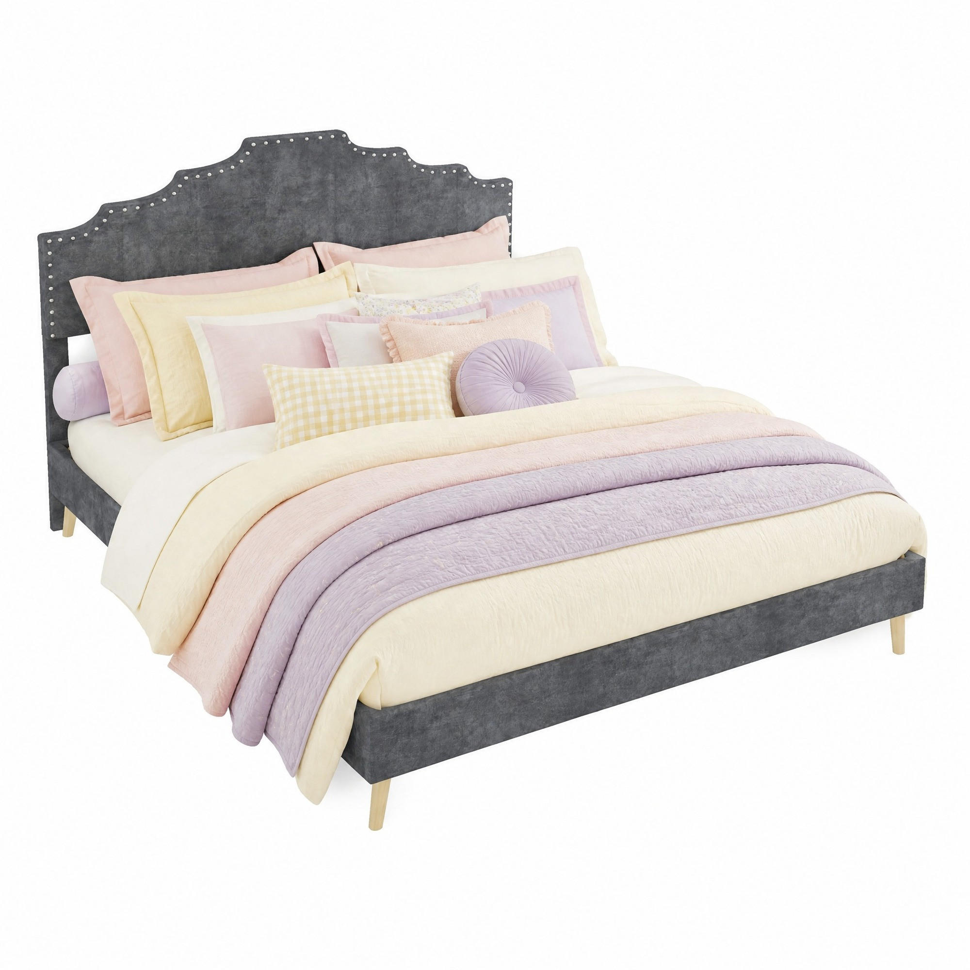 Meubliv Bett Grau 160x200 cm