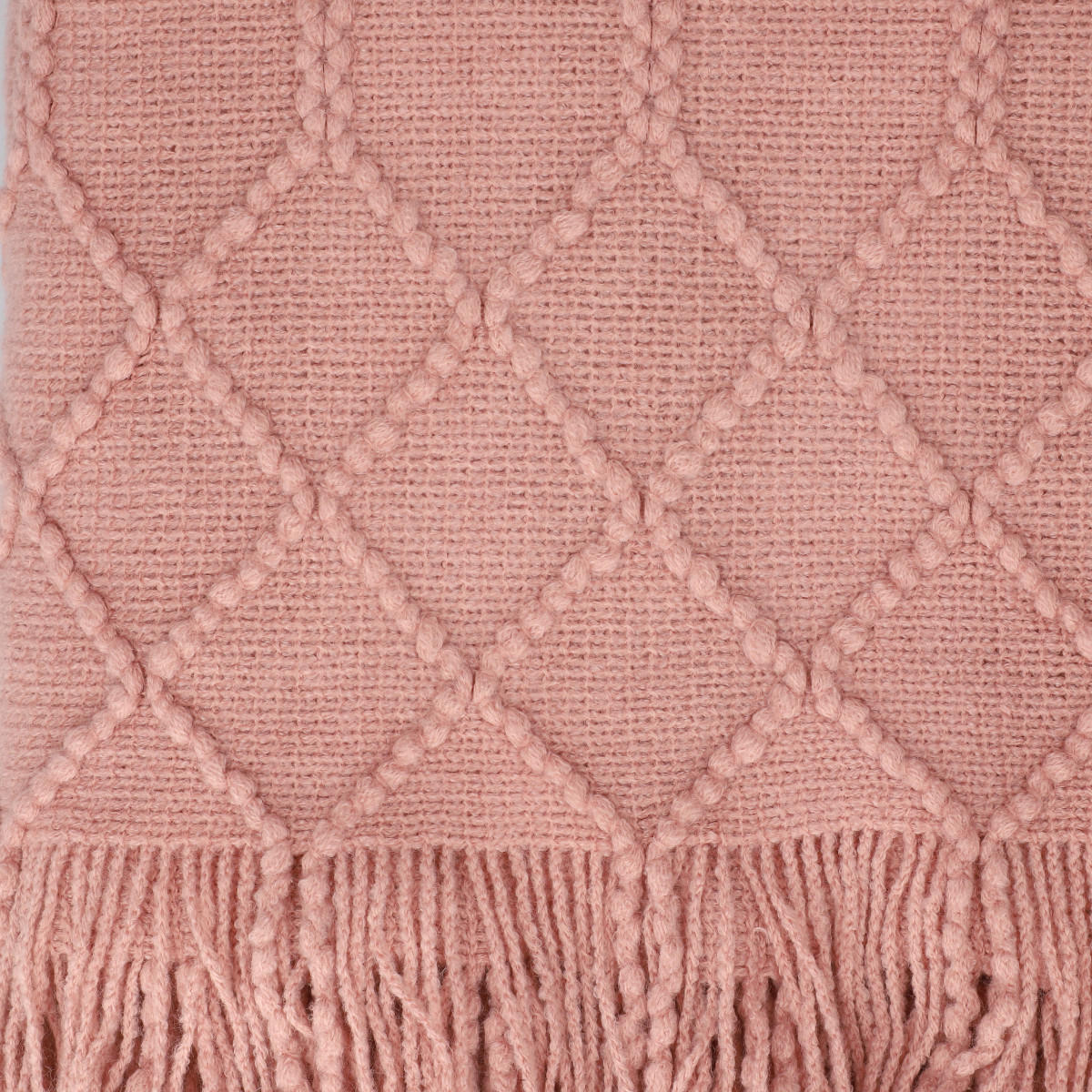 DECKE Loop rosa 130/170 cm - Rosa, Textil (130/170cm) - Homla