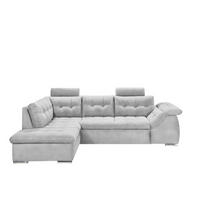 ECKSOFA mit Schlaffunktion und Bettkasten - Chromfarben/Anthrazit, Holzwerkstoff/Kunststoff (283/193cm) - ed exciting design