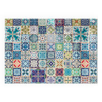 GLASPLATTE für Kamin 100x70 cm - Blau, Glas (100/70/0.4cm) - TULUP