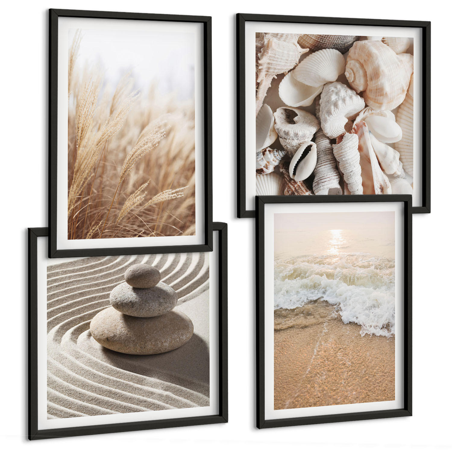 Tulup Bilder Schwarz 50x50 cm
