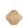 HÄNGELAMPE Sukau Braun Ø50/40,5 cm - Beige, Textil (50/50/40.5cm) - Light & Living