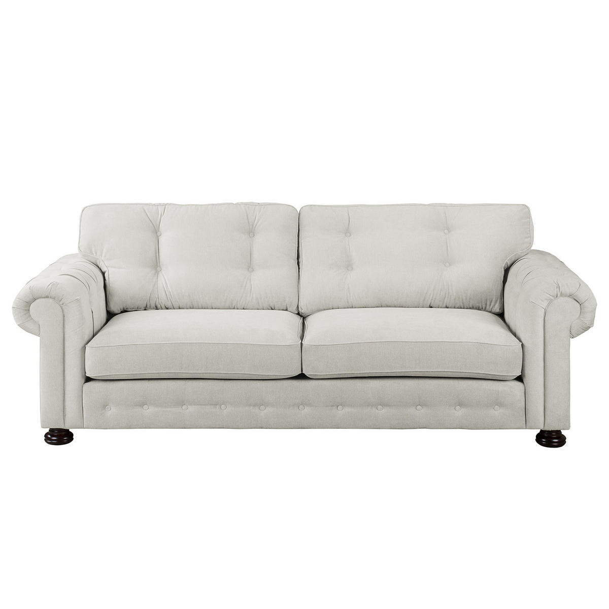 3-SITZER SOFA - Microfaser - Grau, Textil (250/93/100cm) - home24