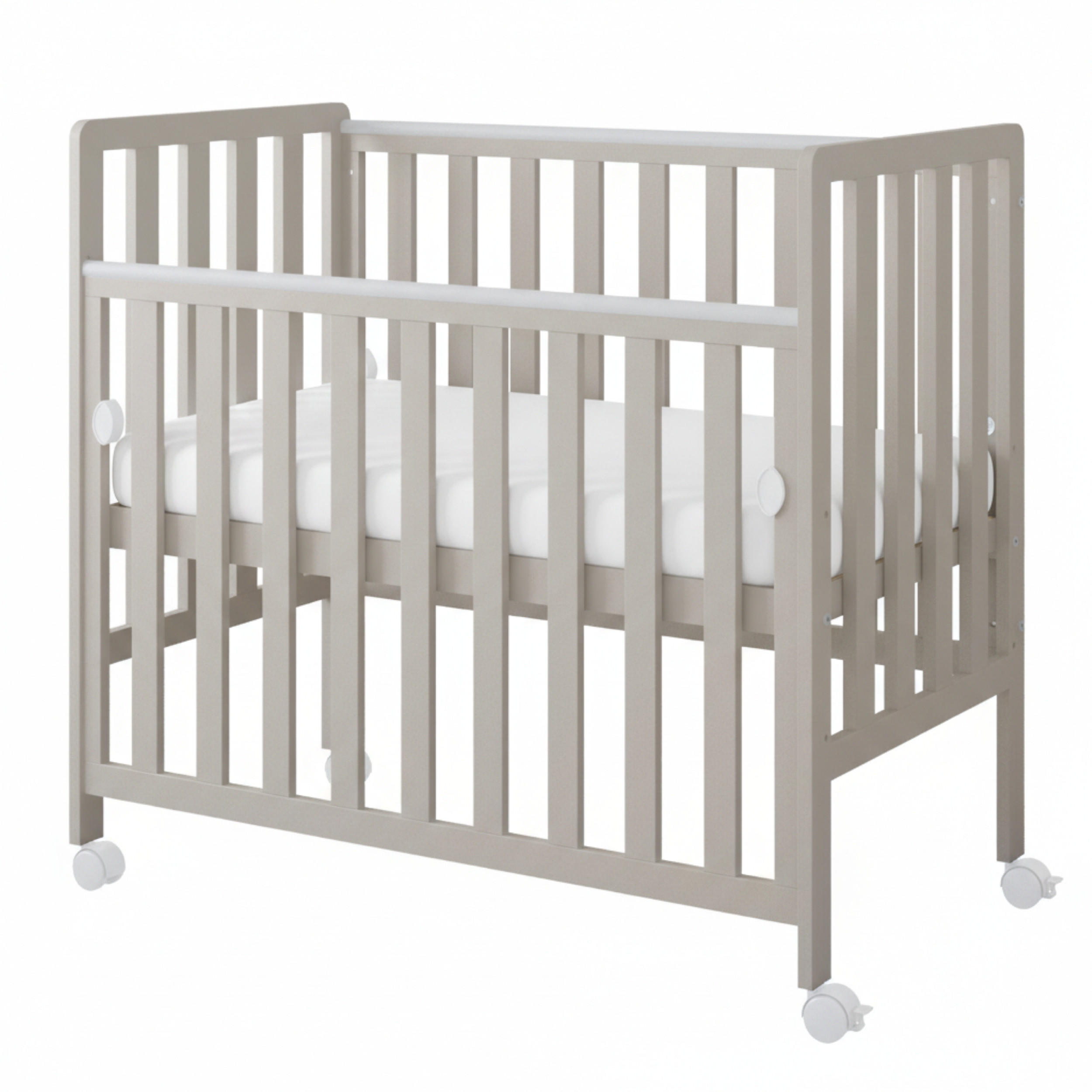 BEISTELLBETT BeBino Mini - Beige, Holzwerkstoff (50/100cm) - kiki design