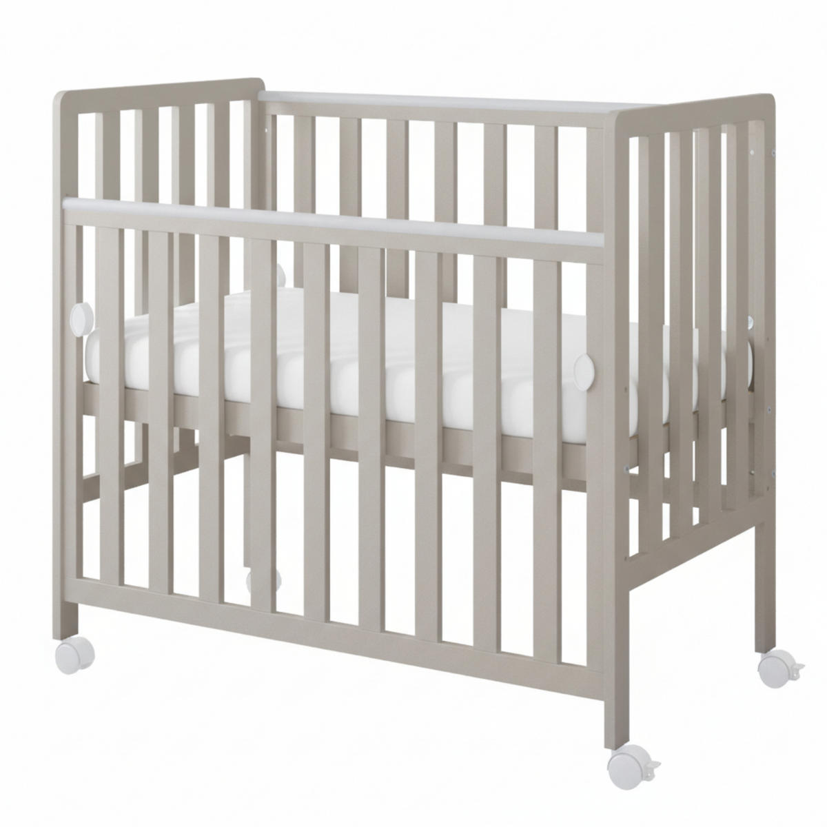 BEISTELLBETT BeBino Mini - Beige, Holzwerkstoff (50/100cm) - kiki design