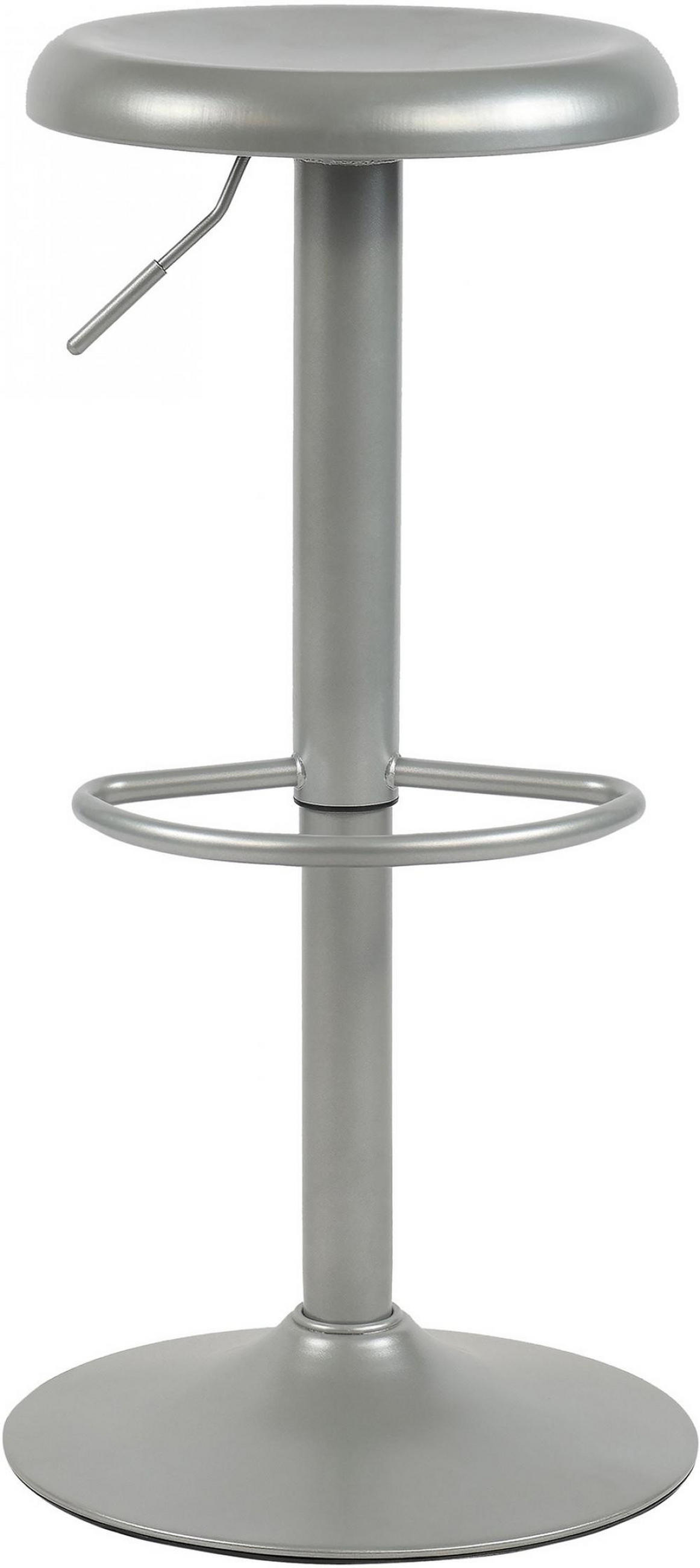 BARHOCKER Metall Silber - Silberfarben, Metall (38.5/58/38.5cm) - CLP