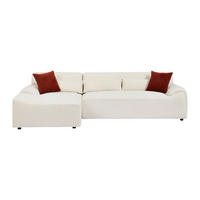 SOFA ohne Schlafmöglichkeit - 5 Personen - Stoff - Beige - Beige, Textil (293/80/151cm) - Vente-Unique