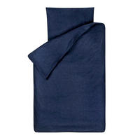 BINK Bettwäsche Bo uni jeansblau 135 x 200 - Blau, Textil (135/200cm) - Bink Bedding