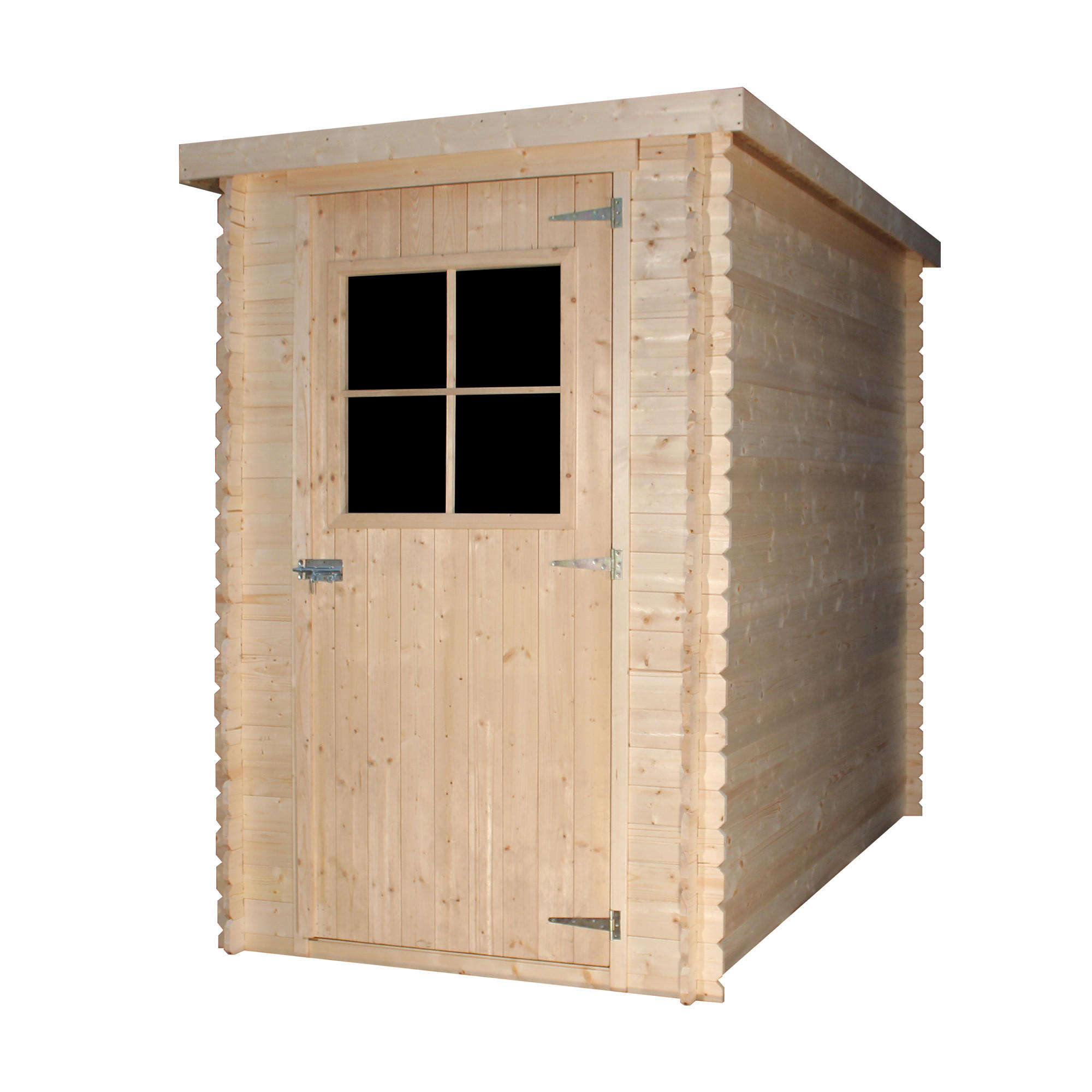 HOLZ-GARTHENHAUS - B144xL239xH198 cm/ 2.63 m2 M306 - Beige, Holz (144/198/239cm) - Timbela
