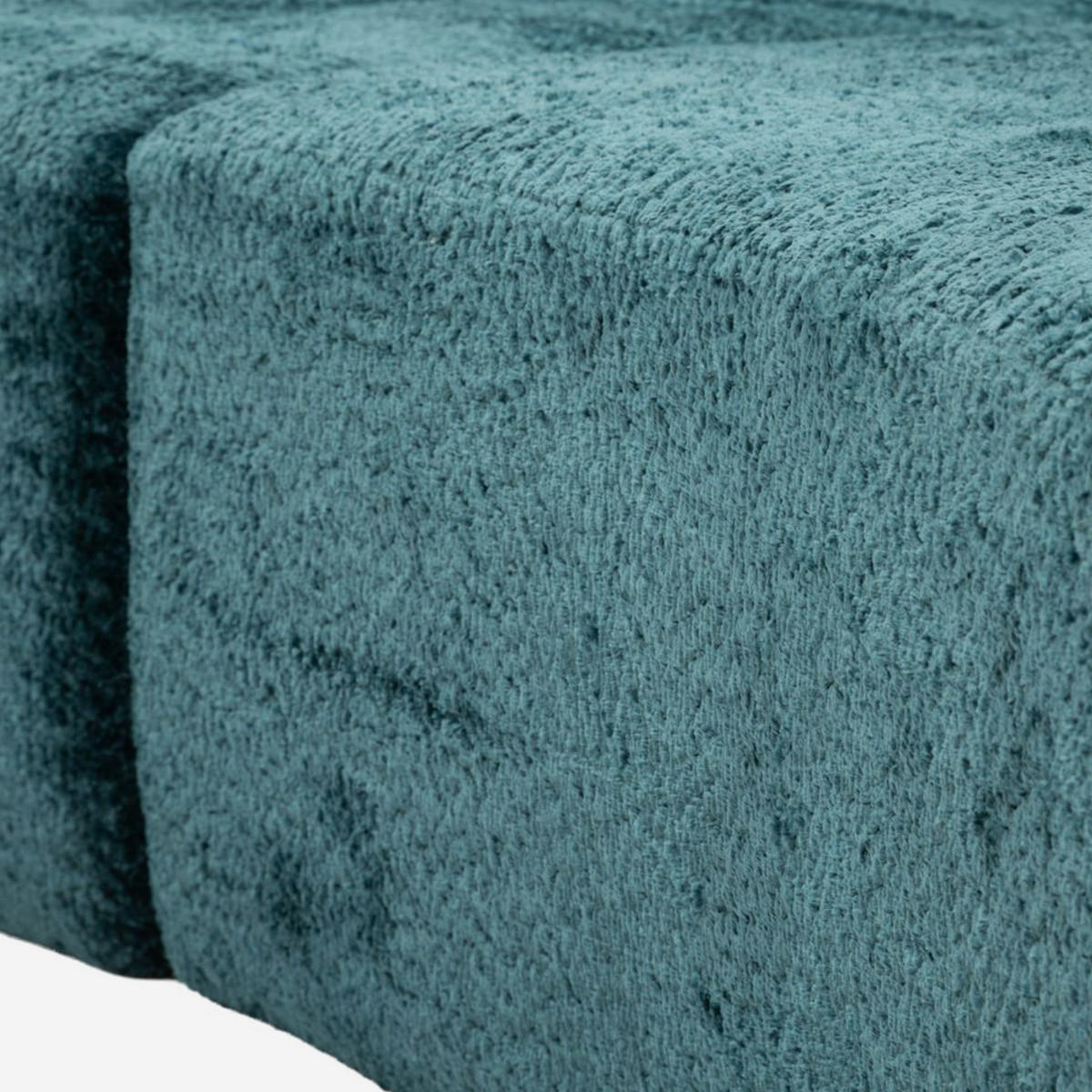 3-SITZER Sofa Bouclé Island - Dunkel Grün - Grün, Kunststoff/Textil (92/78/238cm) - Pasmara