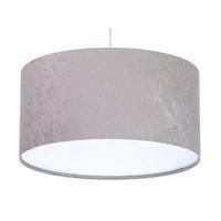 HÄNGELEUCHTE Grau 40/20 cm - Weiß/Grau, Kunststoff (40/0.6/20cm) - ONZENO