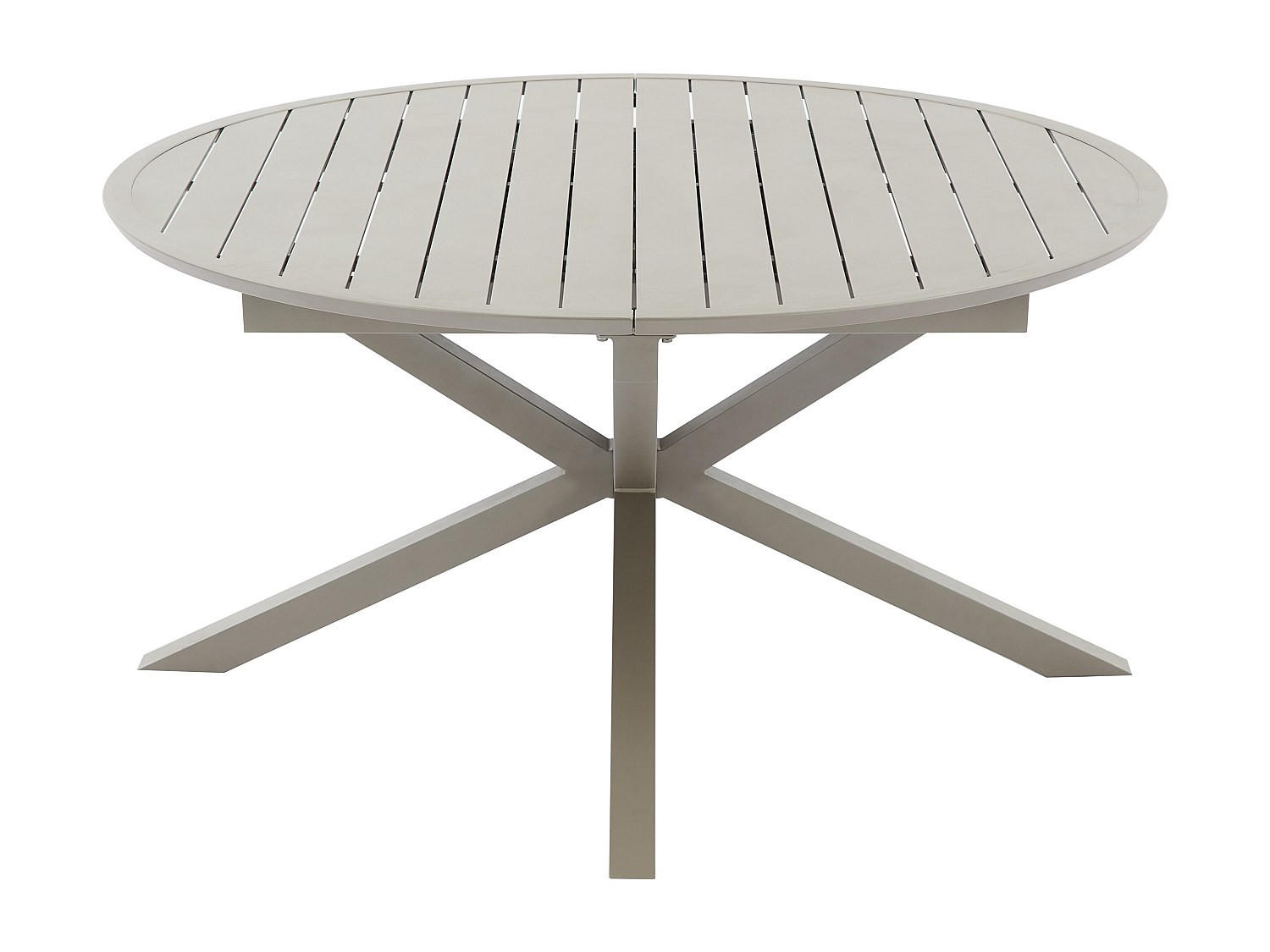 GARTENTISCH - 4 , 6 -Sitzer - Aluminium - taupe - YOHA - Braun, Metall (150/204/75cm) - Vente-Unique