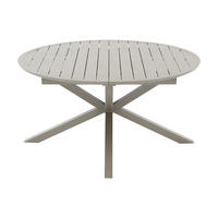 GARTENTISCH - 4 , 6 -Sitzer - Aluminium - taupe - YOHA - Braun, Metall (150/204/75cm) - Vente-Unique