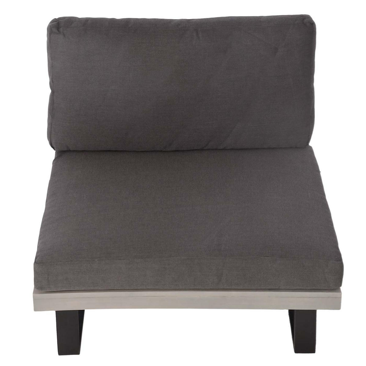 LOUNGESESSEL Garten Grau Dunkelgrau - Grau, Holz (82/75/82cm) - PROREGAL