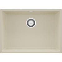 UNTERBAUSPÜLE GRANIT London, 2-er set Beige 66/47 cm, 1 Becken + Ablauf-Set ab 70er Unterschrank - Chromfarben/Beige, Kunststoff (66/20/47cm) - Primagran