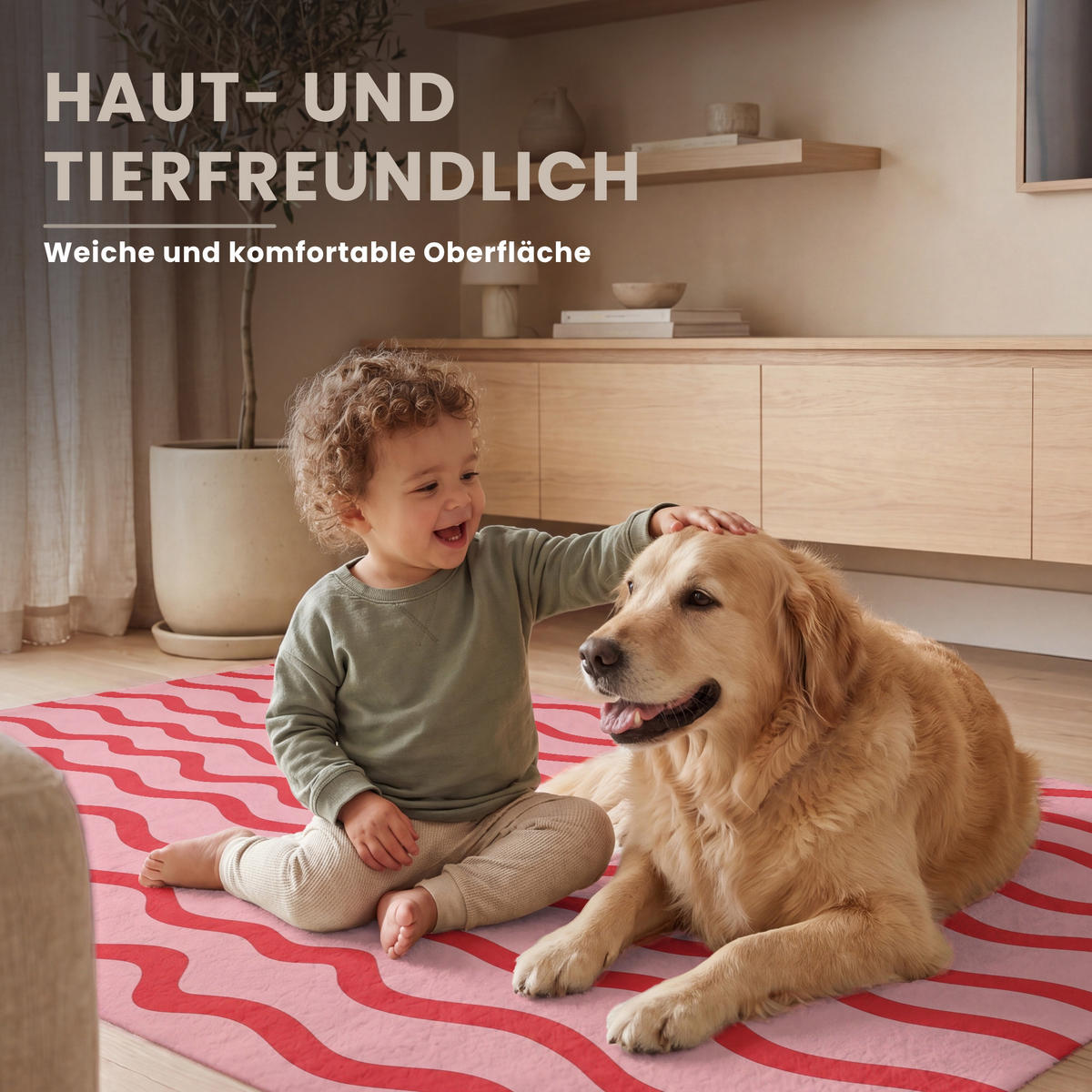 KOBERCE - Hravé - vzor - červená - 120x80 cm - červená, textil/plast (120/0.4cm) - OnlyWow