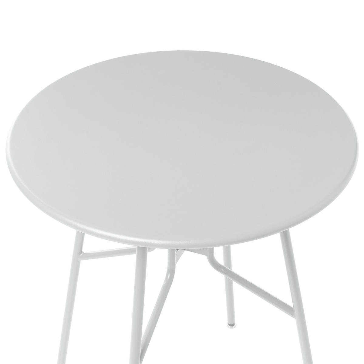 BISTROTISCH 64/64 cm Metall Grau Taltal - Grau, Metall (64/64/76cm) - Beliani