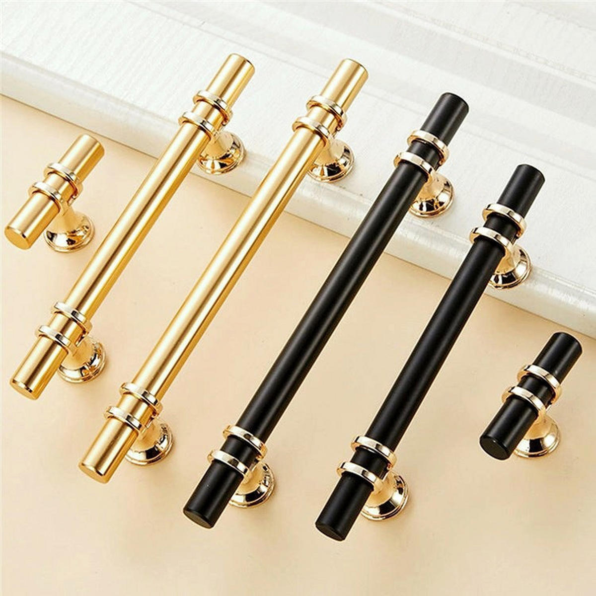 MÖBELGRIFF Gold 6er-Set 192 mm - Goldfarben, Metall (3.2/3/30cm)