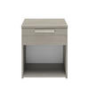 NACHTTISCH 1 Schublade Cyrus - Französische Herstellung - 43/36/50 cm - Grau, Holzwerkstoff (36/50/43cm) - Calicosy