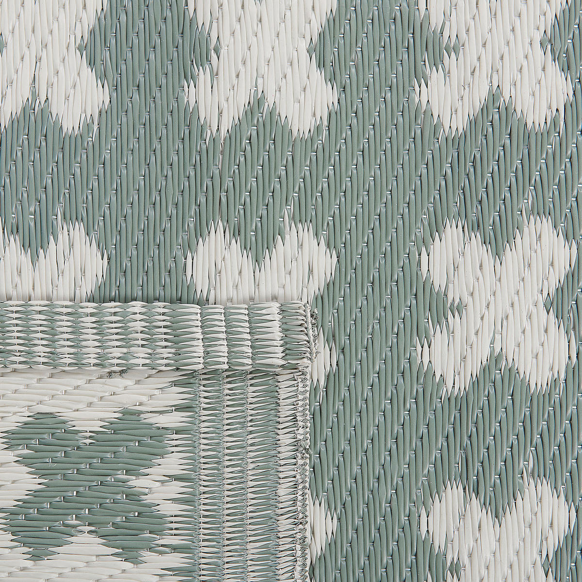 OUTDOOR-TEPPICH Rohtak 180/90 cm - Grün, Kunststoff (90/180cm) - Beliani