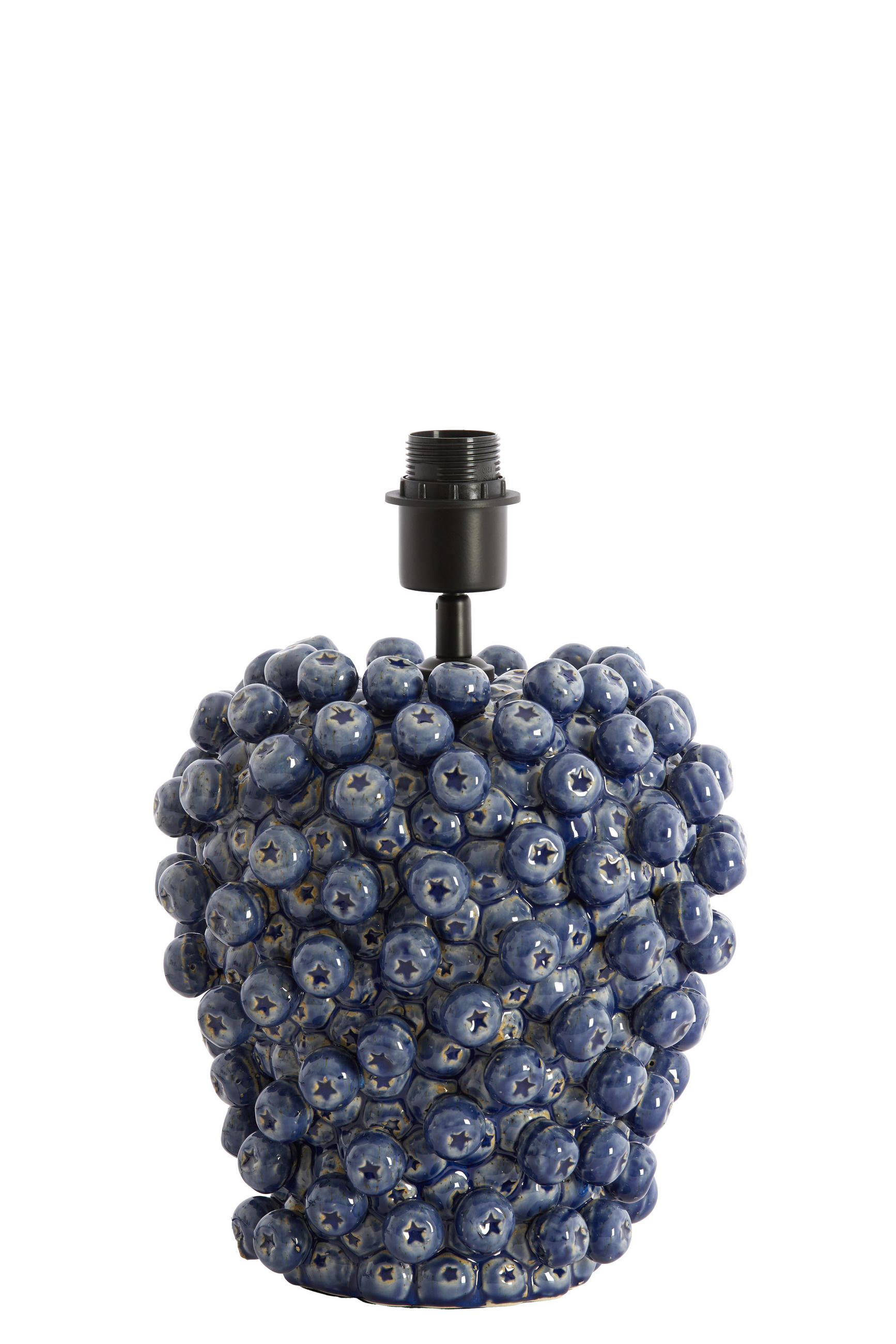 LAMPENSOCKEL Berries Blau 25.5/25/27 cm - Blau, Keramik (25.5/25/27cm) - Light & Living